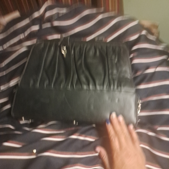 Vintage Black Leather Medical Bag/purse with Secret Locked Compartment - Picture 7 of 12